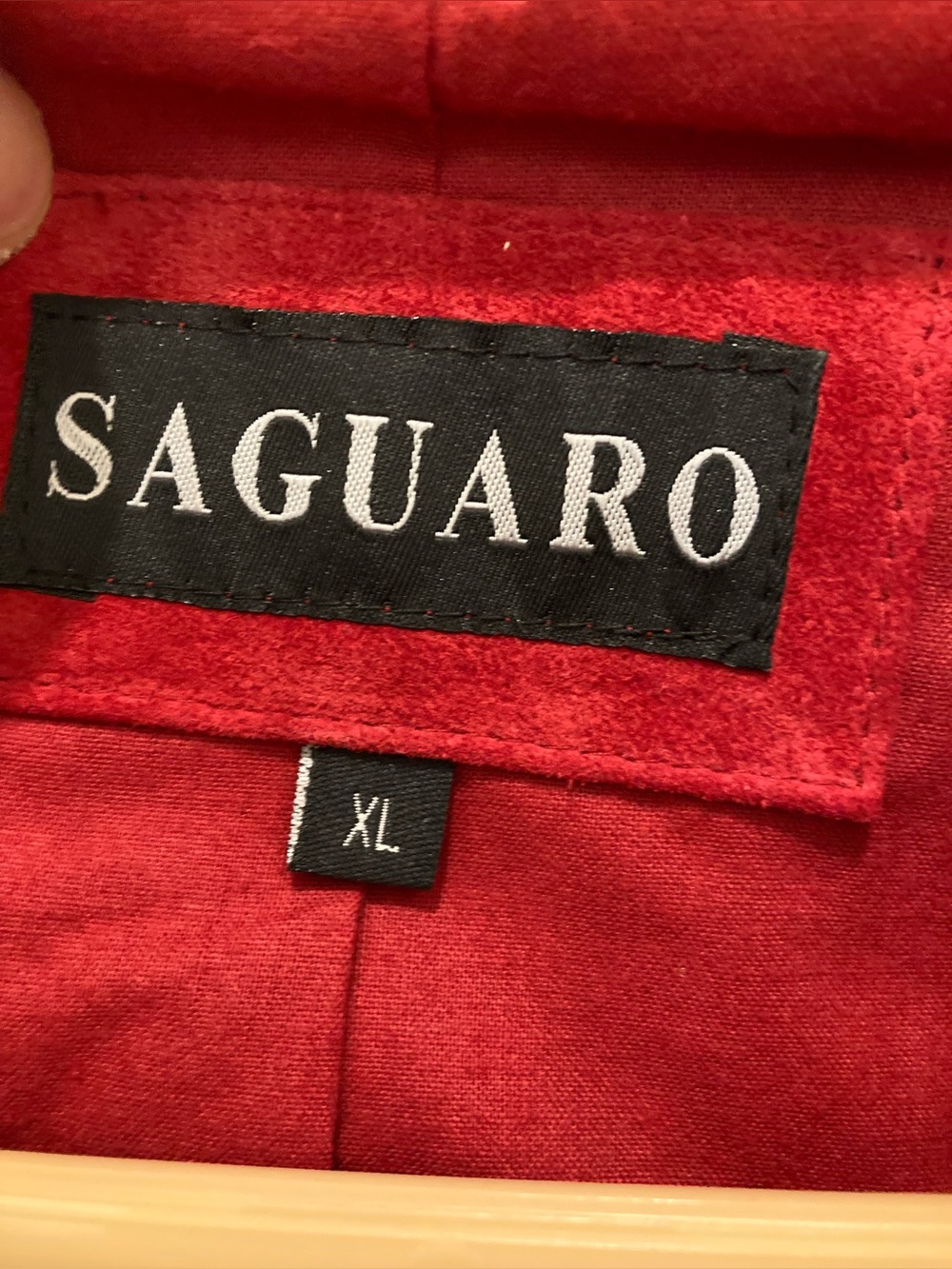 Red Suede Zip-Front Women's Vest - Picture 8 of 10